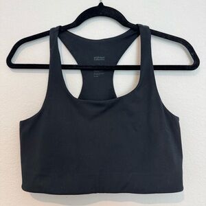 Girlfriend Collective Paloma Racerback Bra Athletic Sports Top in Black